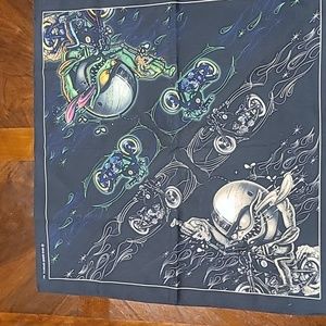 Rat fink chopper bobber motorcycle bandana.